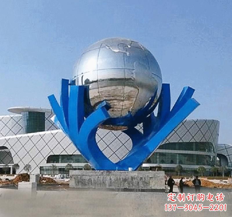 广州不锈钢地球雕塑缔造绿色家园