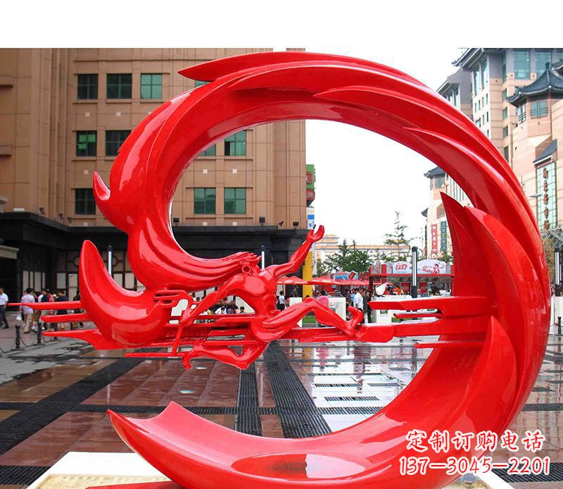 广州精美的不锈钢圆环雕塑