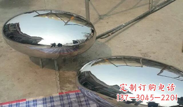 广州不锈钢鸡蛋雕塑精美的艺术作品