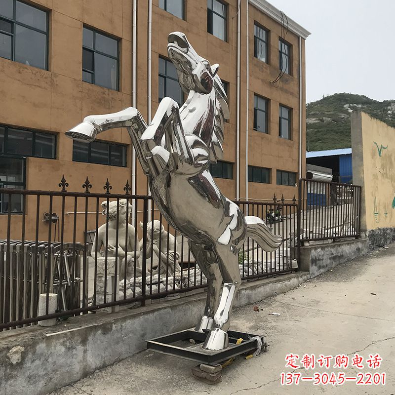 广州不锈钢马雕塑精美绝伦