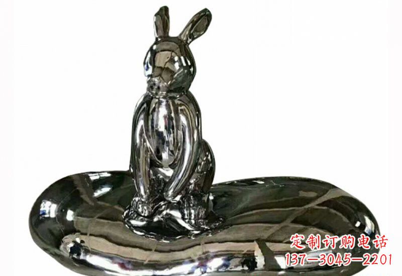 广州不锈钢兔子雕塑