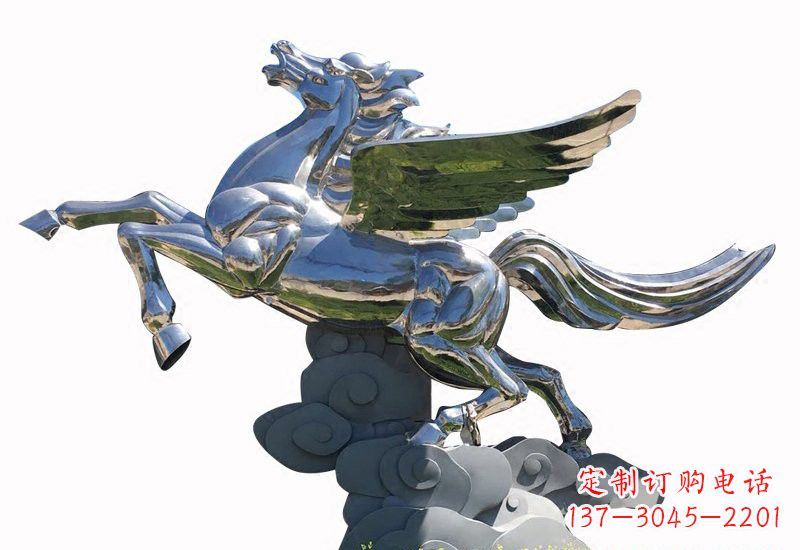 广州不锈钢马雕塑把美丽的艺术带入家庭