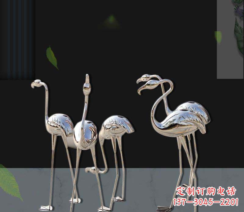 广州非凡之美不锈钢火烈鸟雕塑