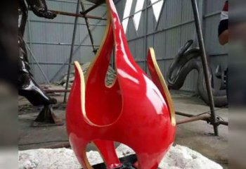 广州不锈钢火龙果雕塑传承传统文化的艺术品