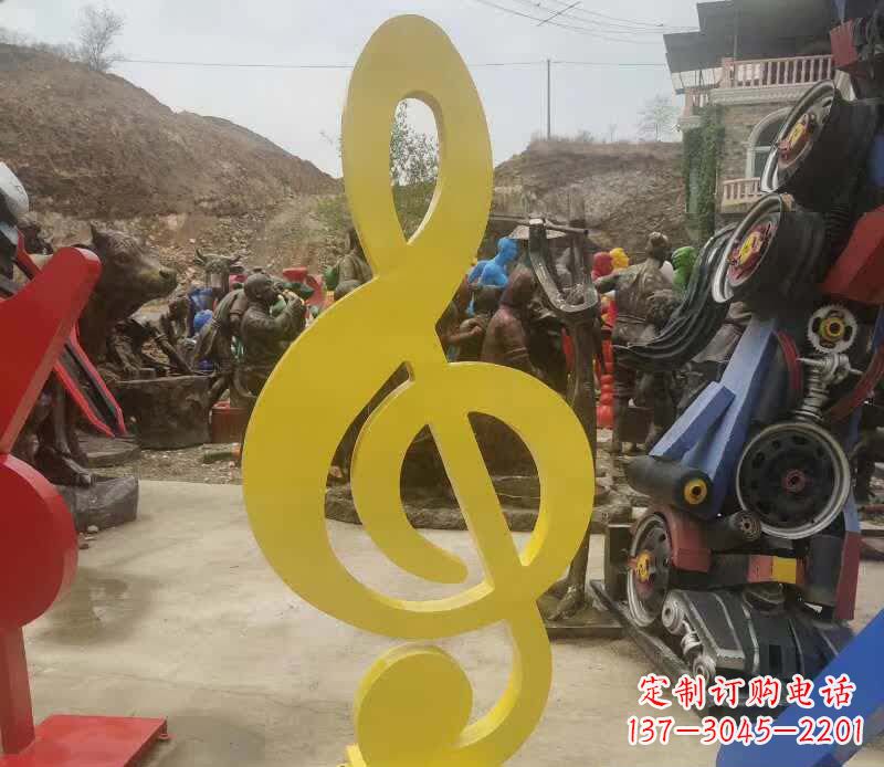 广州不锈钢音符雕塑美丽而持久的艺术