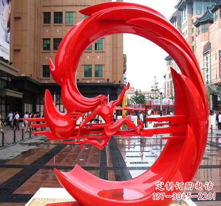广州夸父雕塑一种不锈钢的艺术