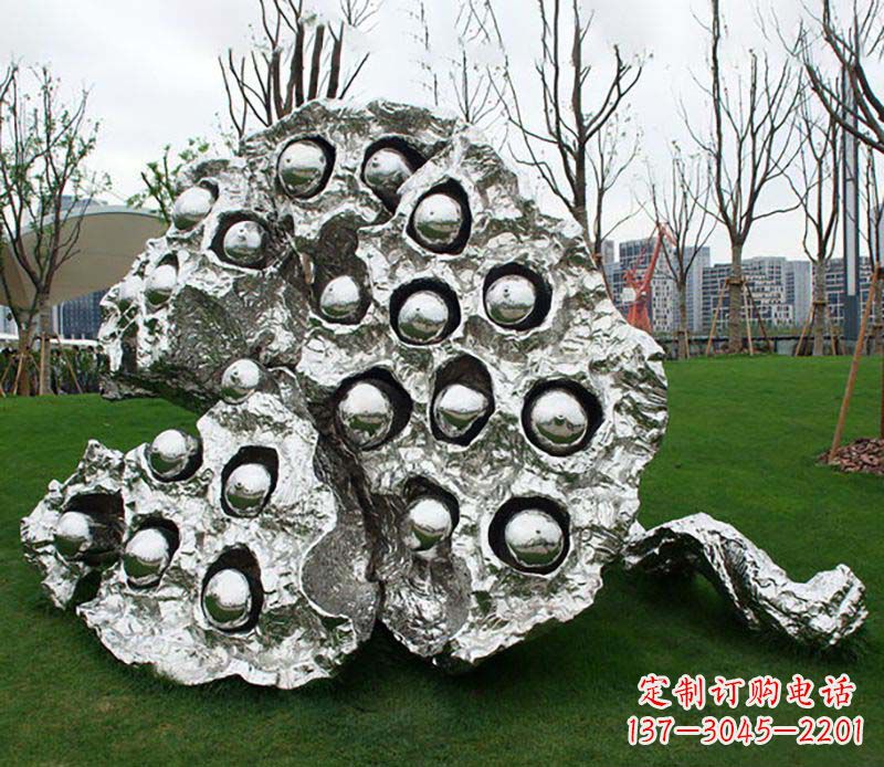 广州不锈钢莲蓬雕塑——精美极致的艺术品