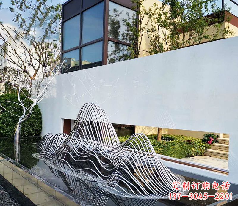 广州不锈钢镂空假山雕塑精美外形,细腻工艺