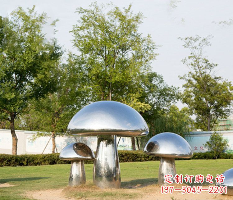 广州不锈钢蘑菇雕塑精致而美观