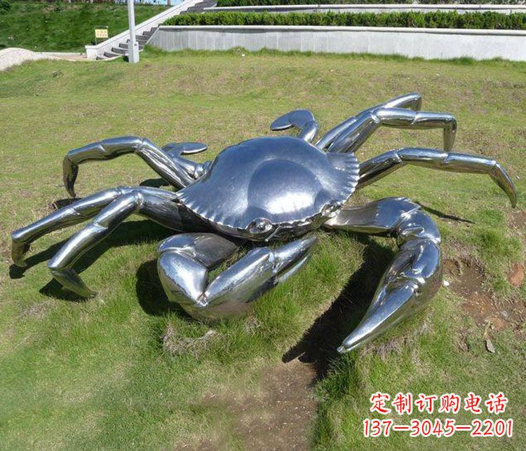 广州不锈钢螃蟹雕塑——给景观增添灵动之美