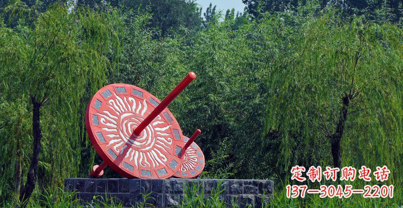广州不锈钢日晷校园雕塑点亮校园时光