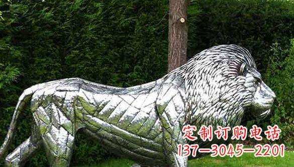 广州不锈钢狮子雕塑拥有经典古典风格