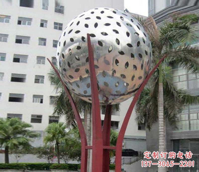 广州镂空树叶雕塑——给校园景观增添灵动之美