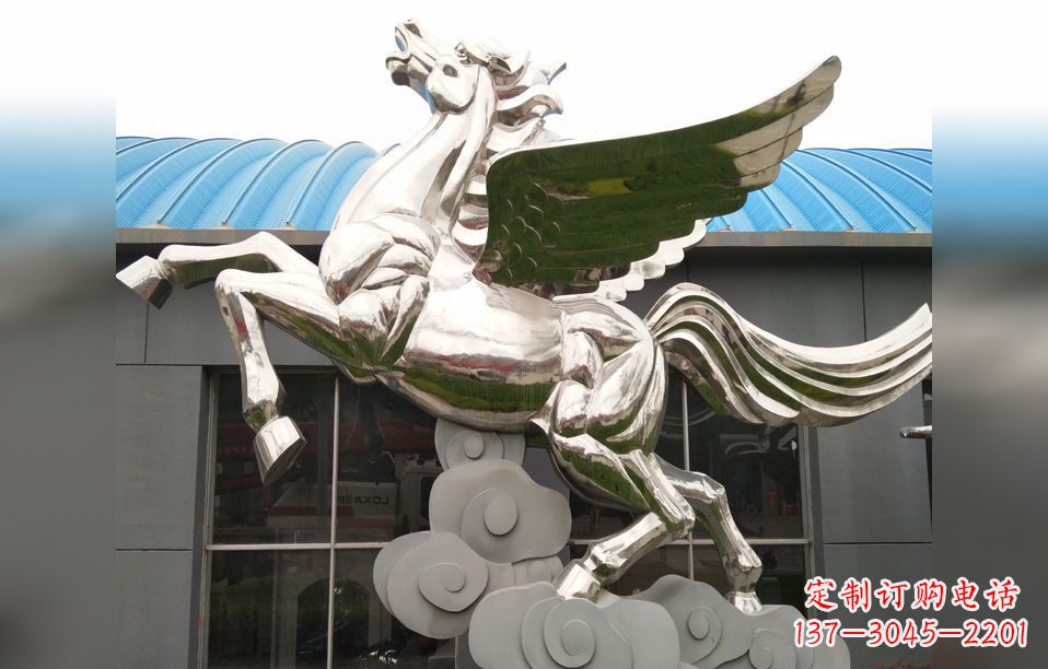 广州不锈钢飞马雕塑艺术的精髓