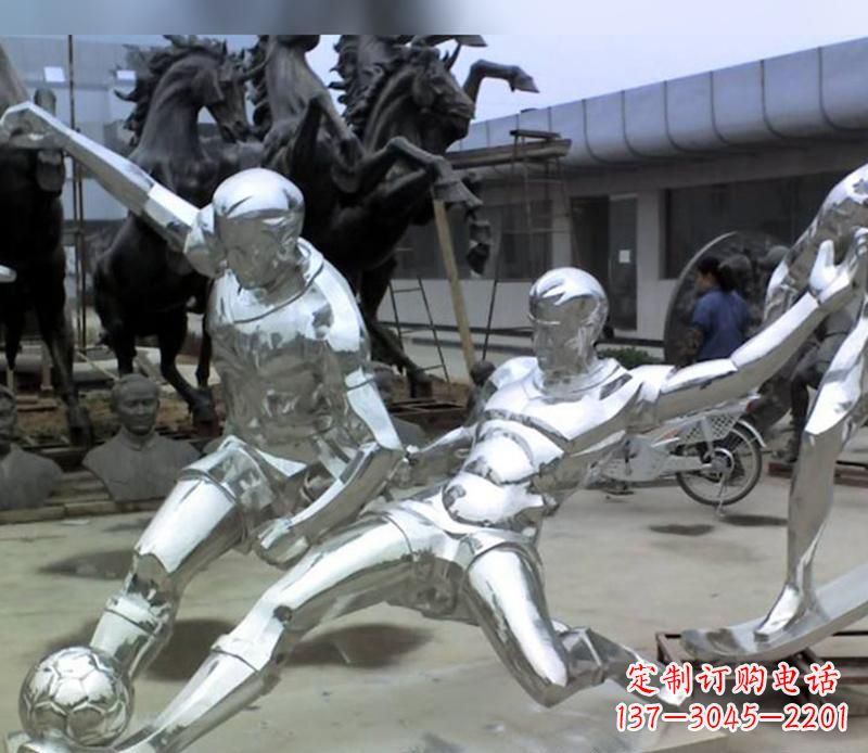 广州足球运动雕塑