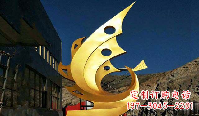 广州不锈钢铁艺凤凰雕塑精美绝伦