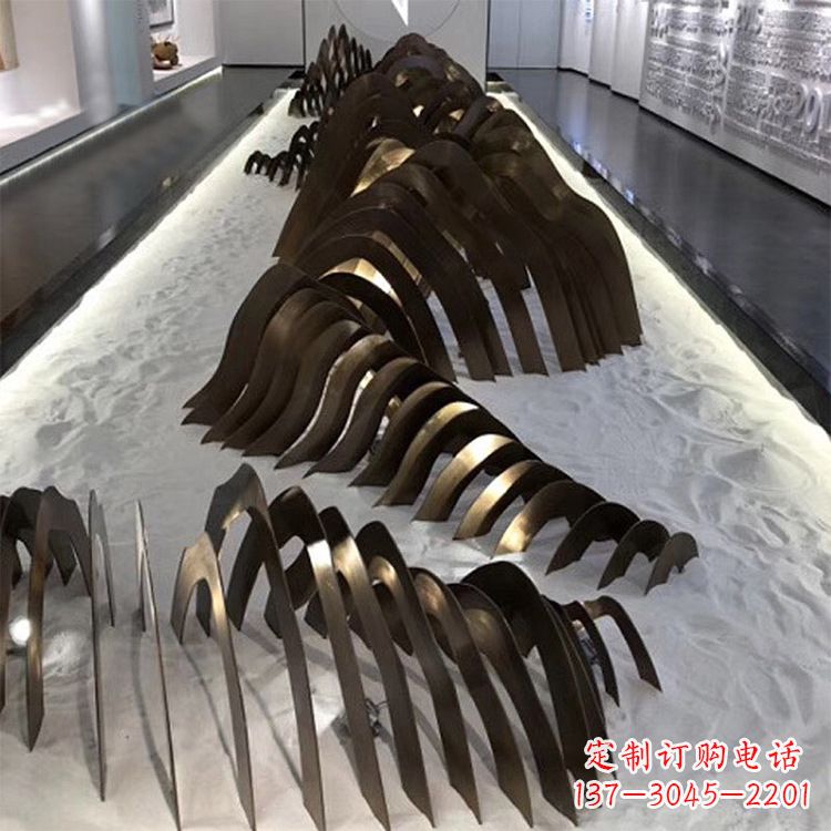 广州不锈钢铁艺假山雕塑让自然风景回归