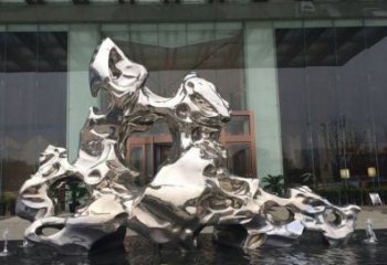广州精美太湖石雕塑，不锈钢企业的杰作