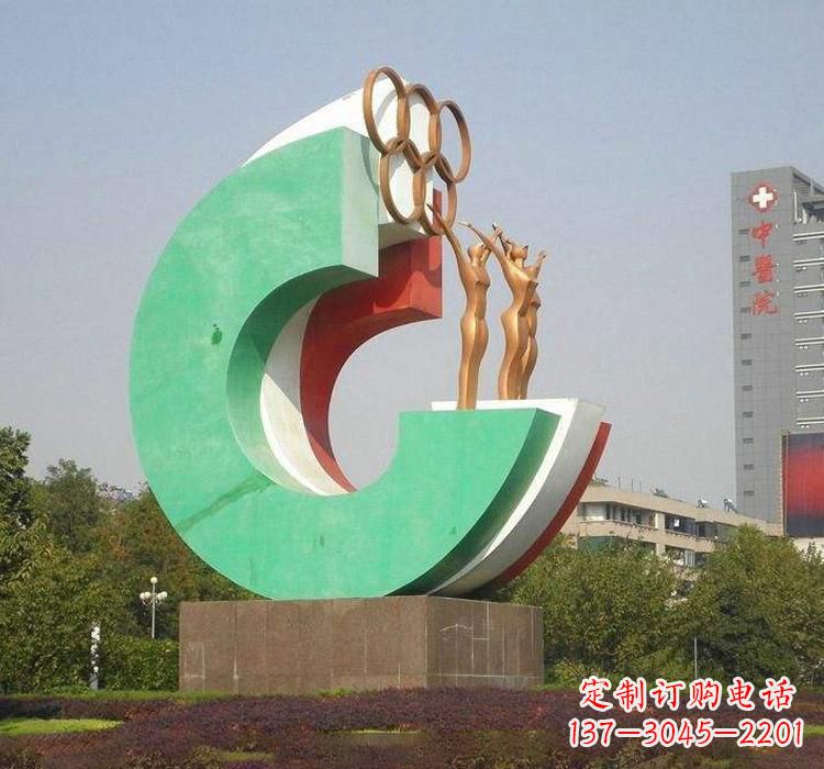 广州勇于拼搏的运动员雕塑