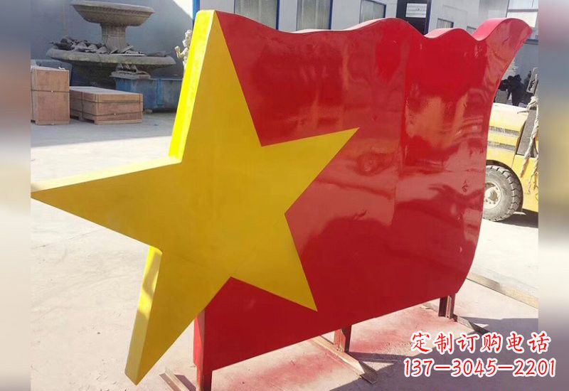广州不锈钢五角星旗帜雕塑不只是国旗