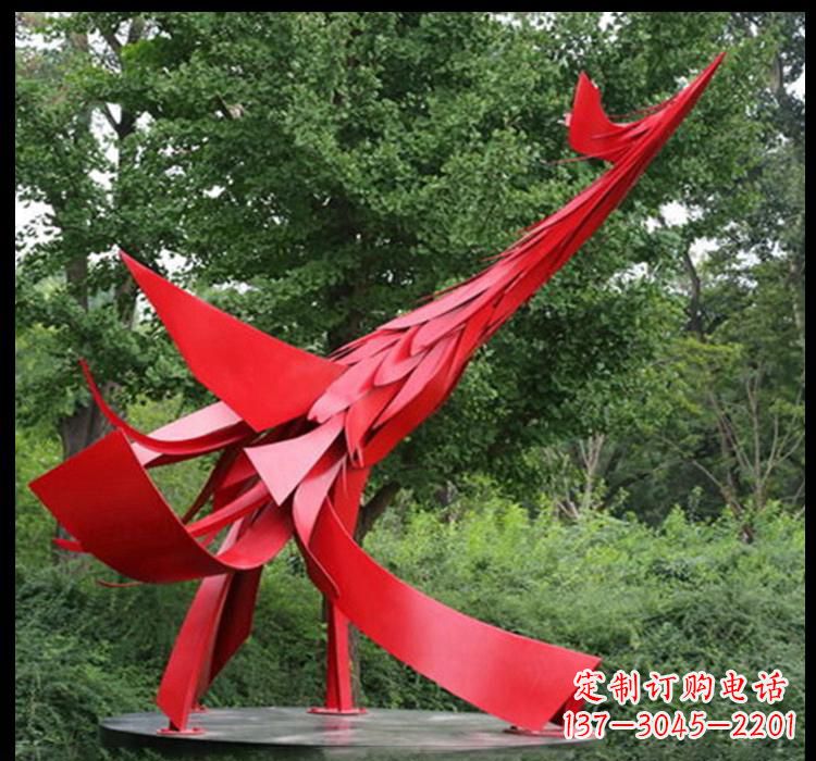 广州不锈钢凤凰雕塑——美丽而神秘的象征