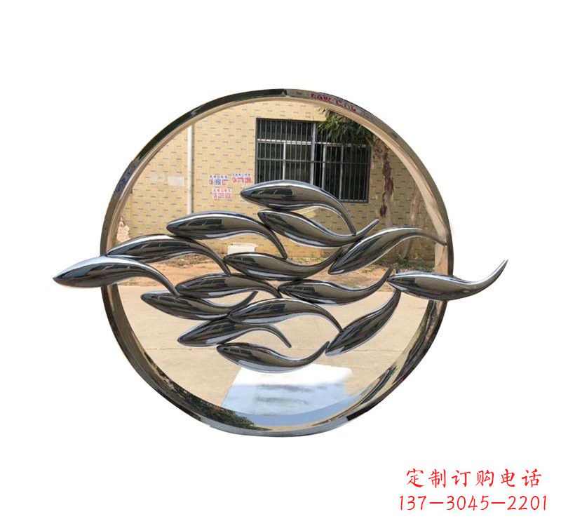广州不锈钢圆环雕塑精美完美的艺术之作