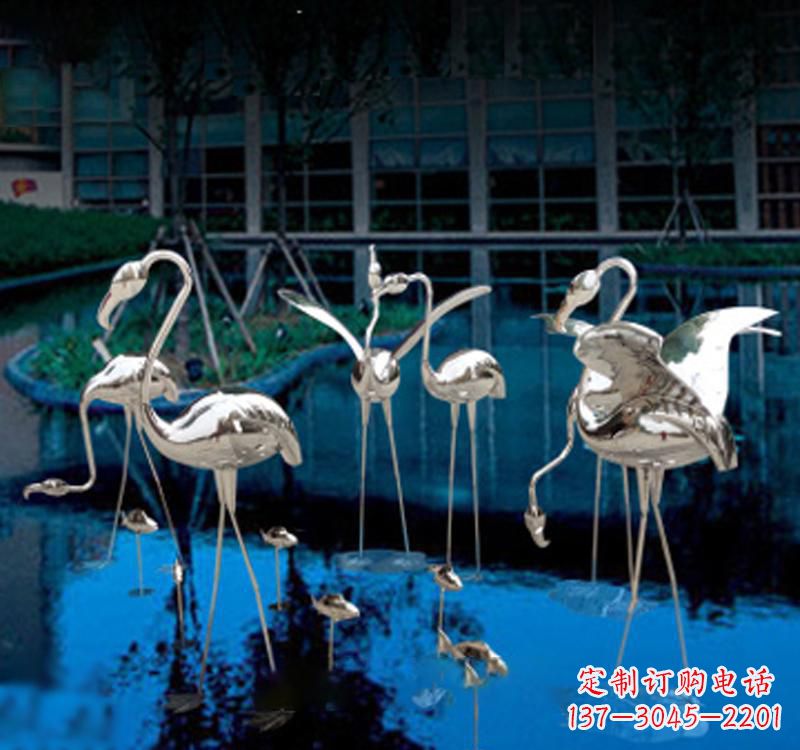 广州不锈钢仙鹤雕塑汇聚自然之美