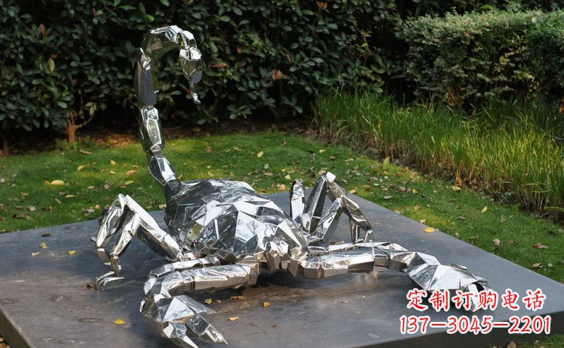 广州不锈钢蝎子雕塑