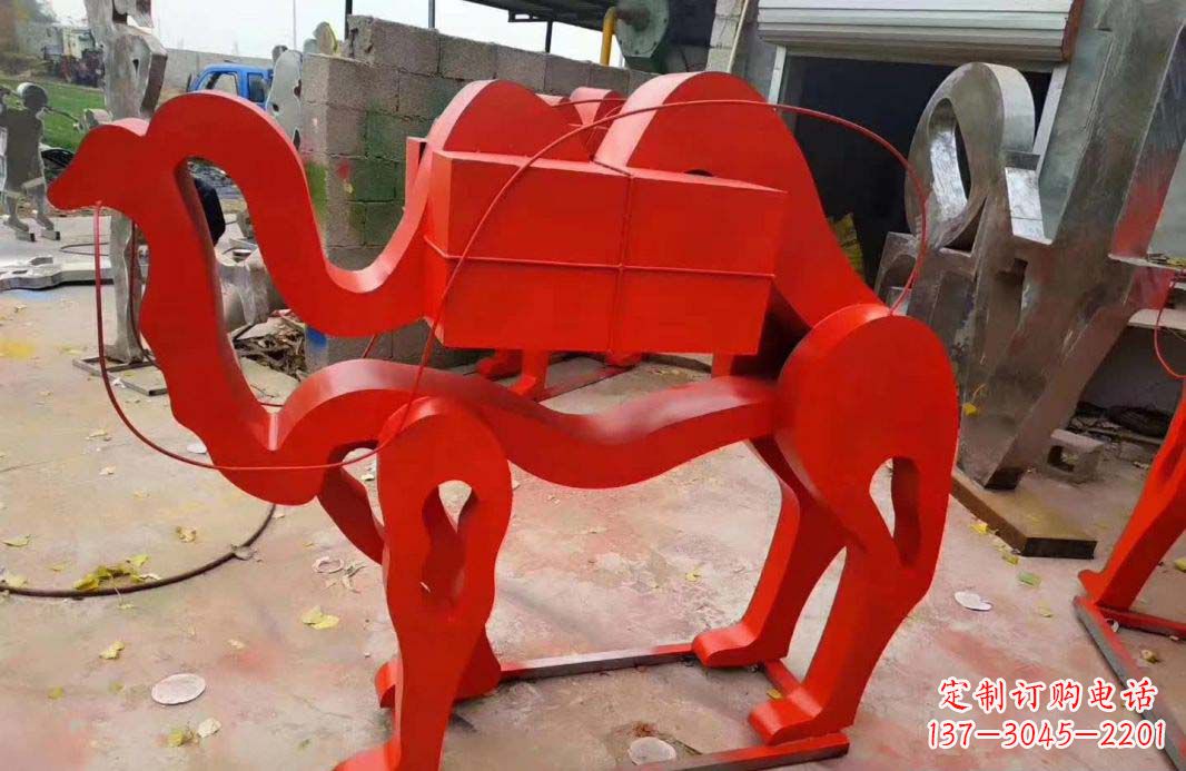 广州不锈钢艺术骆驼雕塑——雕塑精美的艺术之作