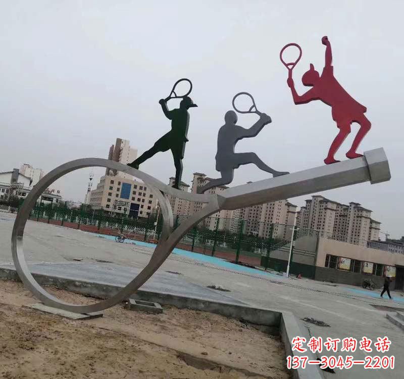 广州不锈钢羽毛球雕塑精美的艺术装点