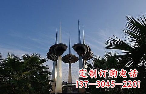 广州不锈钢避雷针雕塑精致静谧的安全保护