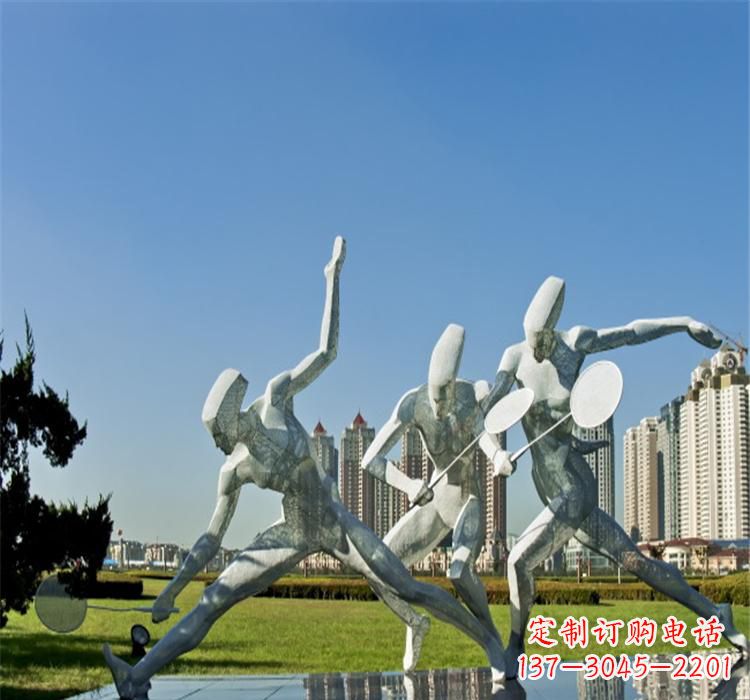 广州不锈钢羽毛球雕塑——拓展你的园林视野