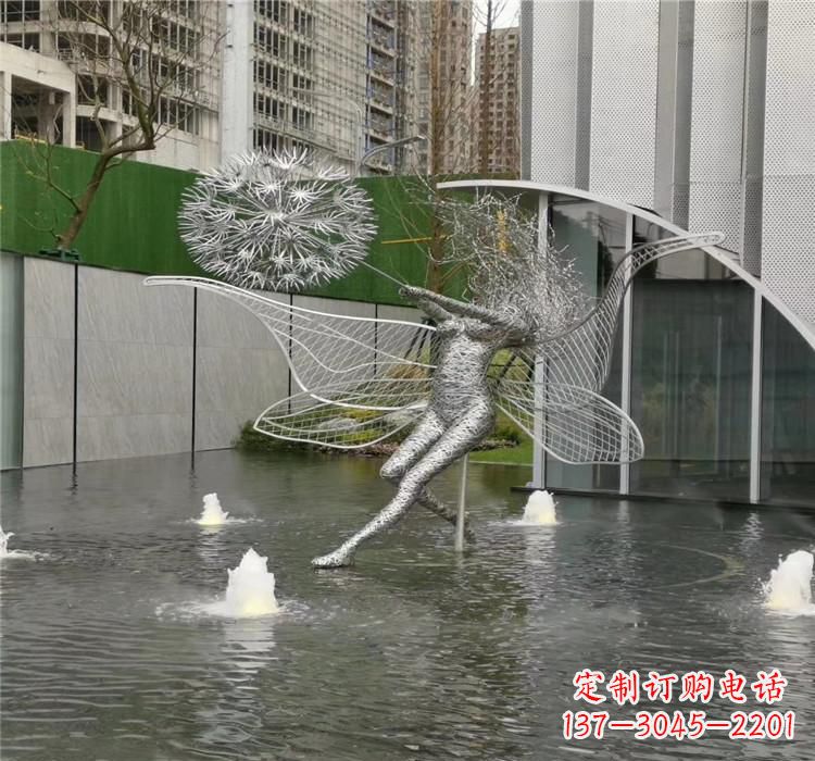 广州美丽的不锈钢蒲公英雕塑