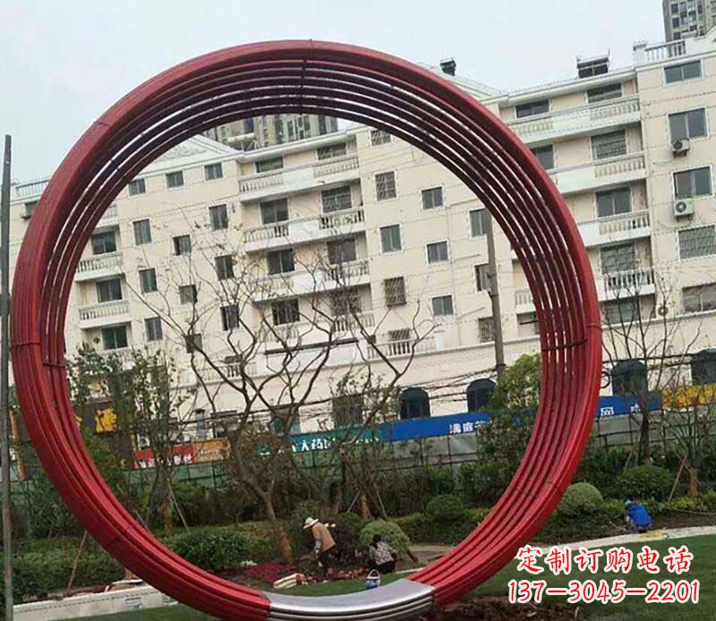 广州不锈钢圆环雕塑精致而经久耐用