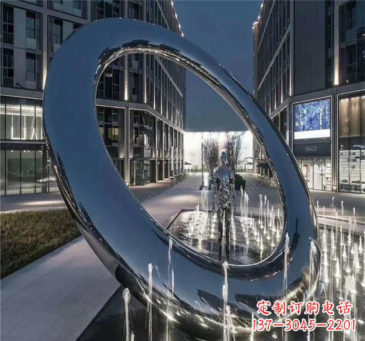 广州圆环景观雕塑令人惊叹的视觉奇观