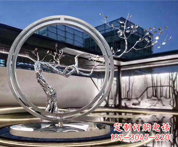 广州不锈钢圆环景观雕塑给城市带来活力与美感
