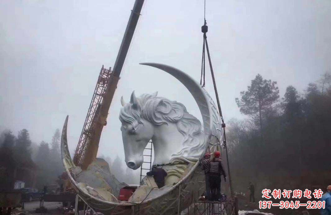 广州不锈钢月亮雕塑