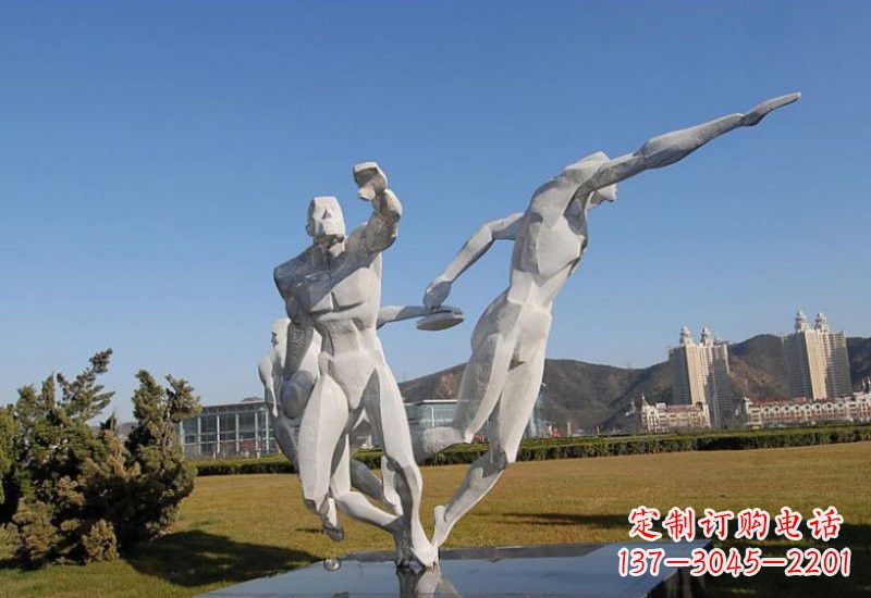 广州不锈钢运动员雕塑一种艺术的象征