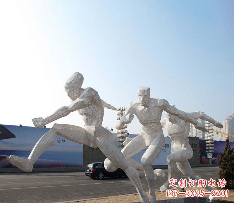 广州足球之美不锈钢足球雕塑