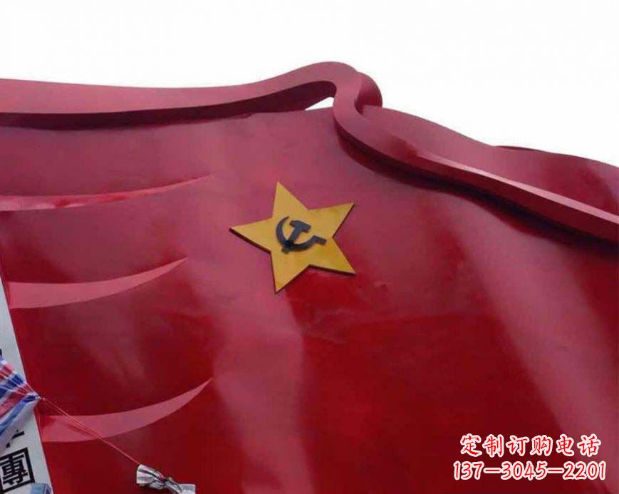 广州不锈钢党徽雕塑——传承红色基因