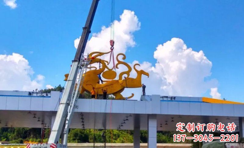 广州精美不锈钢龙雕塑,点缀城市之美