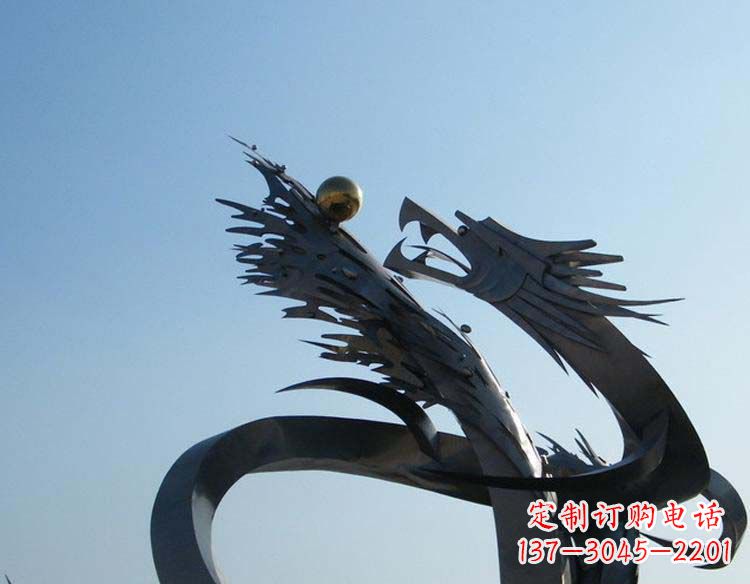 广州不锈钢龙雕塑精细的手工艺品