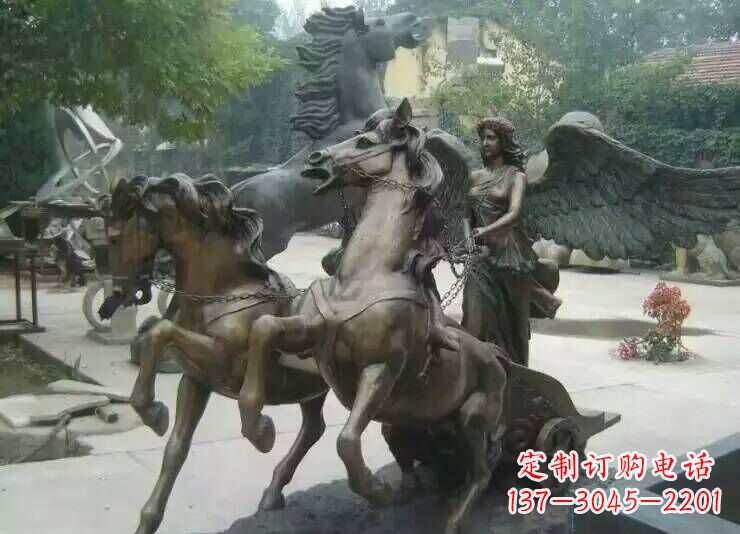 广州马雕塑城市广场的一道美丽风景线
