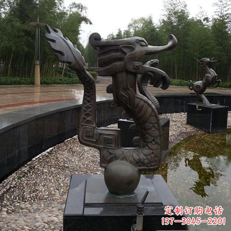 广州城市喷泉雕塑 铜雕12生肖喷水喷泉