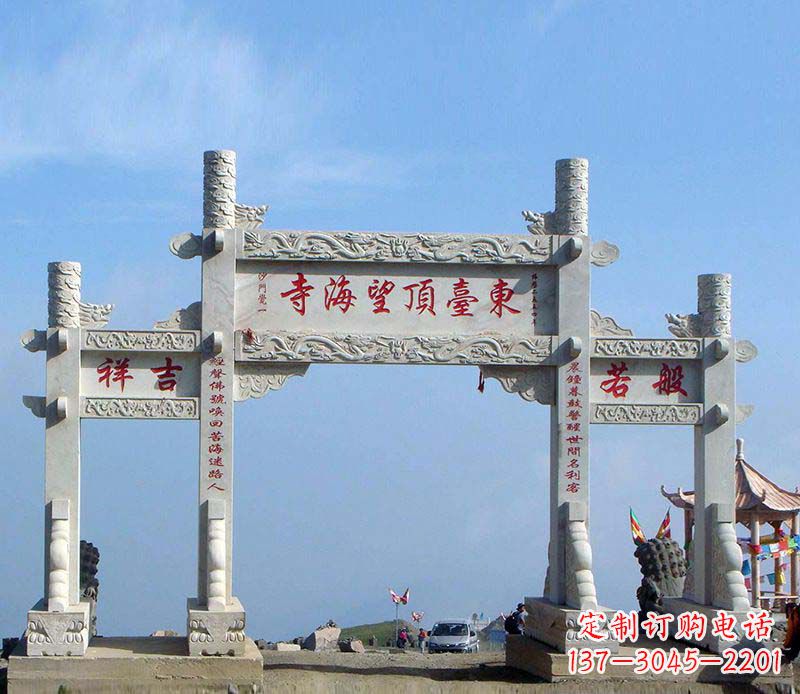 广州石雕牌坊传承中国古典建筑文化