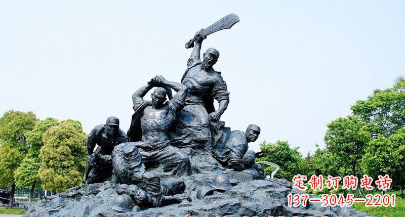 广州红军雕塑传承冲锋精神