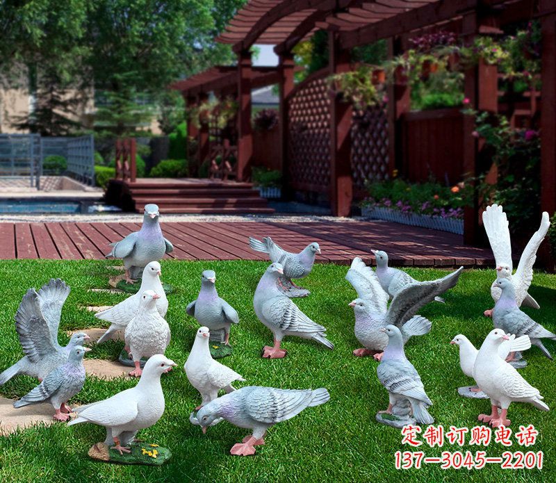 广州抽象鸽子雕塑