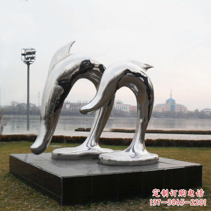 广州海豚公园动物景观雕塑的精灵