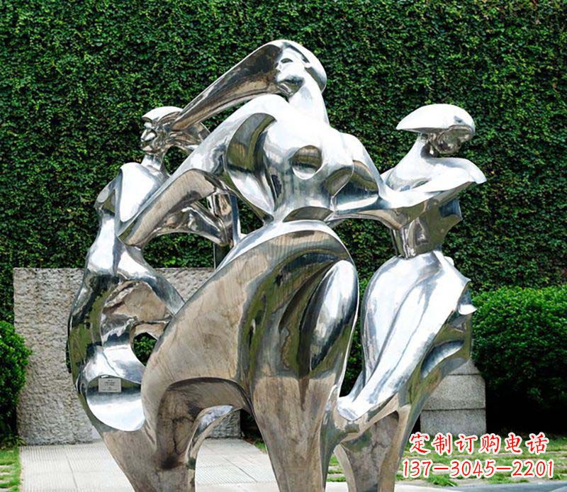 广州抽象女性的魅力不锈钢景观雕塑
