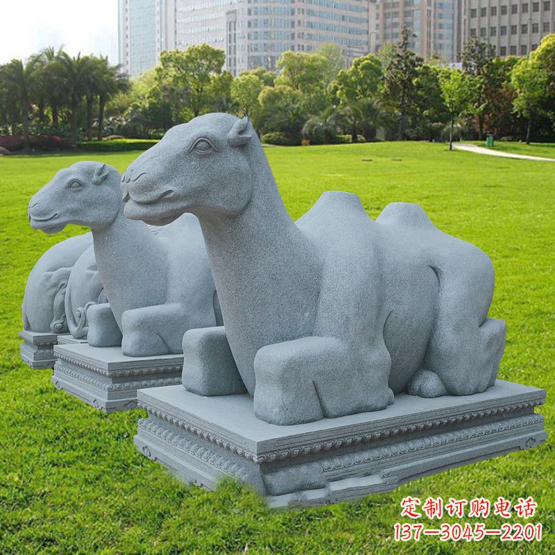 广州美丽的抽象骆驼石雕